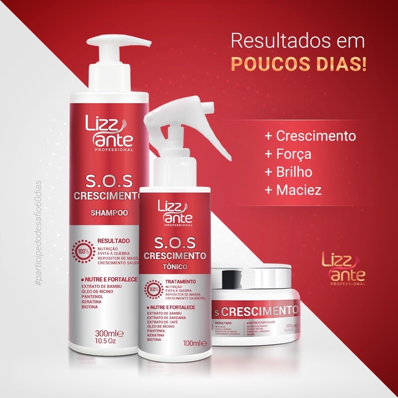 Kit S.O.S CRESCIMENTO (Crescimento Capilar)